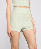 Trendy Textures High Waist Shorts provides a stylish start to creating your best summer outfits of the season with on-trend details for 2023!