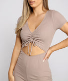 Casual And Chic Ruched Biker Romper for 2023 festival outfits, festival dress, outfits for raves, concert outfits, and/or club outfits