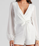 Perfectly Poised Plunging Chiffon Romper is the perfect Homecoming look pick with on-trend details to make the 2023 HOCO dance your most memorable event yet!