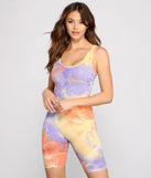 Bold Babe Tie-Dye Romper for 2023 festival outfits, festival dress, outfits for raves, concert outfits, and/or club outfits