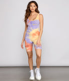 Bold Babe Tie-Dye Romper provides a stylish start to creating your best summer outfits of the season with on-trend details for 2023!