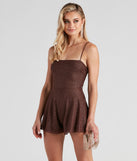 Diva Glow Glitter Caged Romper will help you dress the part in stylish holiday party attire, an outfit for a New Year’s Eve party, & dressy or cocktail attire for any event.