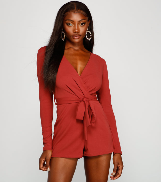 Wrapped In Glamour Surplice Romper provides a stylish start to creating your best summer outfits of the season with on-trend details for 2023!