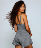 Flirty And Chic Plaid Romper provides a stylish start to creating your best summer outfits of the season with on-trend details for 2023!