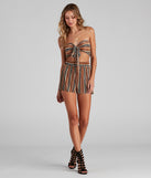 Trendy Pleated And Striped Shorts provides a stylish start to creating your best summer outfits of the season with on-trend details for 2023!