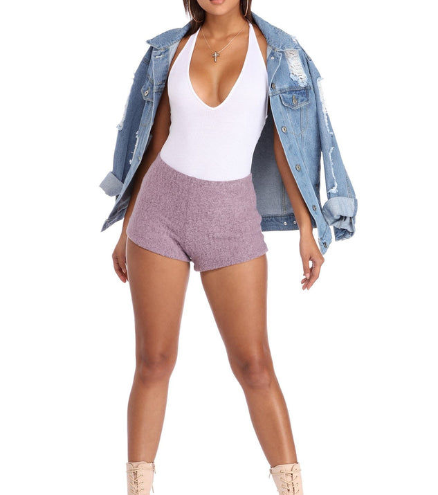 Cozy Brushed Shorts for 2022 festival outfits, festival dress, outfits for raves, concert outfits, and/or club outfits