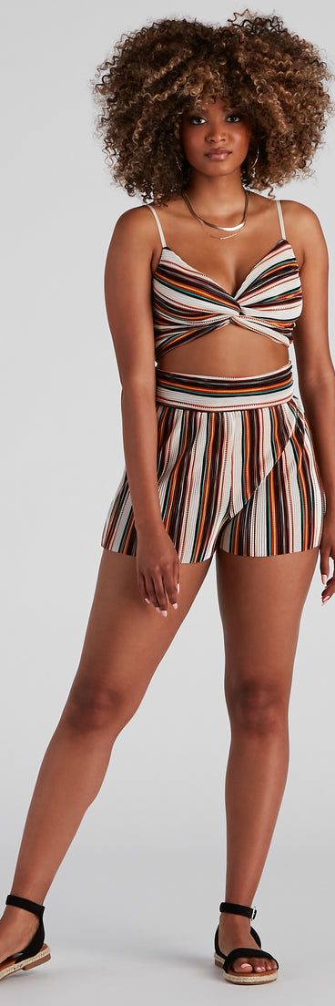 Seasonal Striped Pleat Shorts provides a stylish start to creating your best summer outfits of the season with on-trend details for 2023!