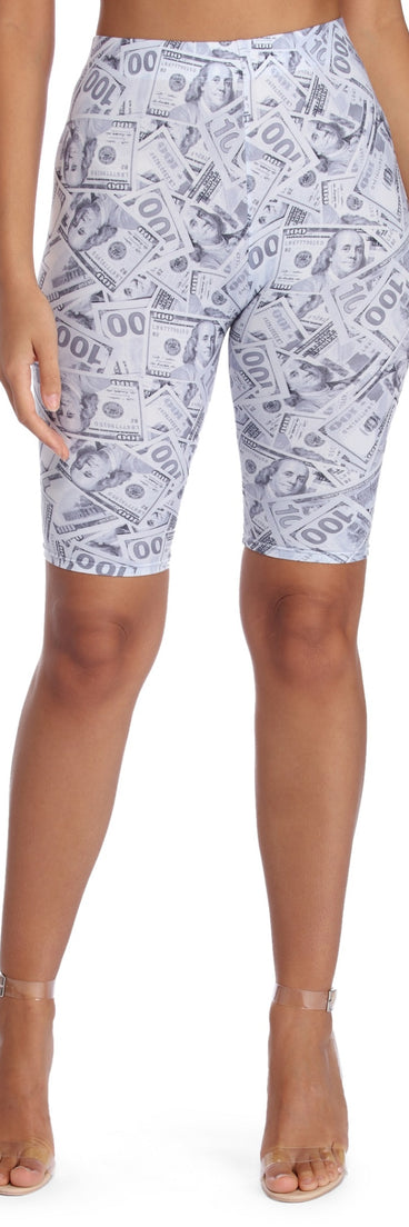Money Moves Biker Shorts for 2022 festival outfits, festival dress, outfits for raves, concert outfits, and/or club outfits