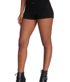 Lace Up Ponte Shorts for 2022 festival outfits, festival dress, outfits for raves, concert outfits, and/or club outfits
