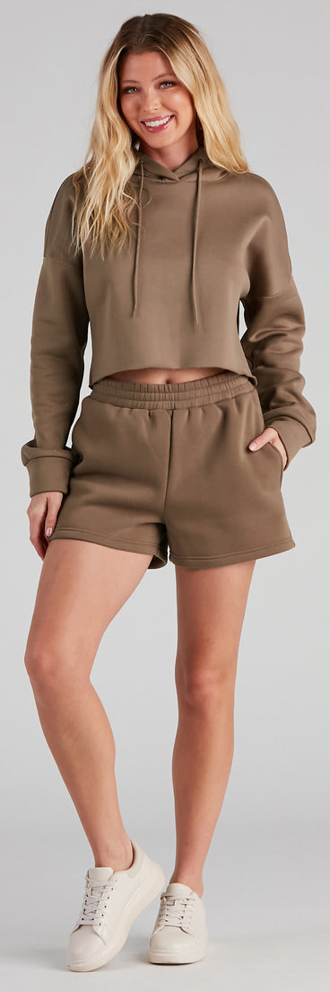 Casual Trendsetter Fleece Shorts provides a stylish start to creating your best summer outfits of the season with on-trend details for 2023!