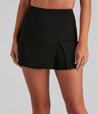 Classic Crepe Fitted Skort is a fire pick to create 2023 festival outfits, concert dresses, outfits for raves, or to complete your best party outfits or clubwear!