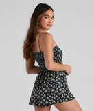 Sweet Vibes Ditsy Floral Romper provides a stylish start to creating your best summer outfits of the season with on-trend details for 2023!