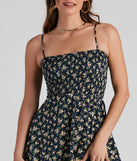 Sweet Vibes Ditsy Floral Romper provides a stylish start to creating your best summer outfits of the season with on-trend details for 2023!