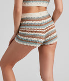 Summer Blend Crochet Knit Shorts is a trendy pick to create 2023 festival outfits, festival dresses, outfits for concerts or raves, and complete your best party outfits!