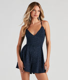 Enchant Me Glitter Lace Back Romper will help you dress the part in stylish holiday party attire, an outfit for a New Year’s Eve party, & dressy or cocktail attire for any event.