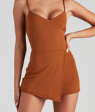 Right On Cue Crepe Skort Romper provides a stylish start to creating your best summer outfits of the season with on-trend details for 2023!