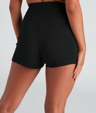Chic Button Detail High Waist Shorts provides a stylish start to creating your best summer outfits of the season with on-trend details for 2023!