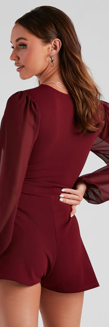 Pardon Me Crepe Faux Wrap Romper provides a stylish start to creating your best summer outfits of the season with on-trend details for 2023!