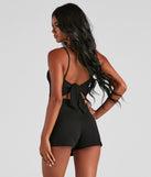 Chic Night Out Crepe Romper provides a stylish start to creating your best summer outfits of the season with on-trend details for 2023!
