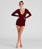 Sultry Treat Surplice Wrap Romper for 2023 festival outfits, festival dress, outfits for raves, concert outfits, and/or club outfits