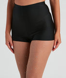 Sultry Look High Waist Nylon Hot Shorts