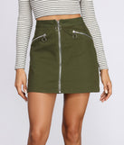 Major Babe Mini Moto Skirt