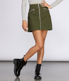 Major Babe Mini Moto Skirt