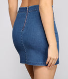Essential Staple Denim Mini Skirt provides a stylish start to creating your best summer outfits of the season with on-trend details for 2023!