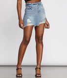 You Got It Girl Denim Skirt is a trendy pick to create 2023 festival outfits, festival dresses, outfits for concerts or raves, and complete your best party outfits!