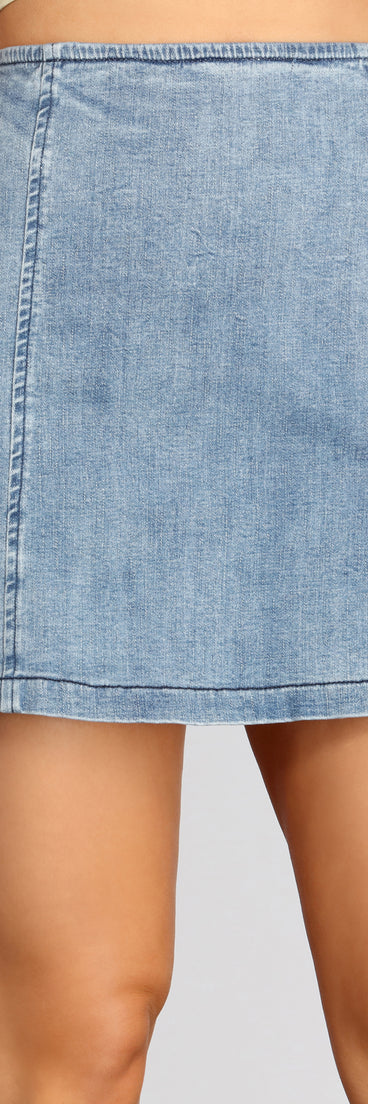 Tis' The Day For Denim Mini Skirt is a trendy pick to create 2023 festival outfits, festival dresses, outfits for concerts or raves, and complete your best party outfits!