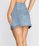 Tis' The Day For Denim Mini Skirt provides a stylish start to creating your best summer outfits of the season with on-trend details for 2023!