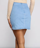 Double Buckle Denim Mini Skirt provides a stylish start to creating your best summer outfits of the season with on-trend details for 2023!
