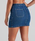 Current Mood Denim Belted Mini Skirt provides a stylish start to creating your best summer outfits of the season with on-trend details for 2023!