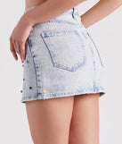 Classic Cutie Rhinestone Denim Mini Skirt is a fire pick to create 2023 festival outfits, concert dresses, outfits for raves, or to complete your best party outfits or clubwear!