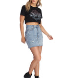 Distressed Diva Jean Mini Skirt for 2022 festival outfits, festival dress, outfits for raves, concert outfits, and/or club outfits