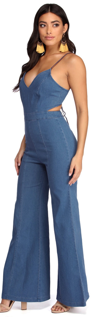 Boho Babe Jean Jumpsuit provides a stylish start to creating your best summer outfits of the season with on-trend details for 2023!
