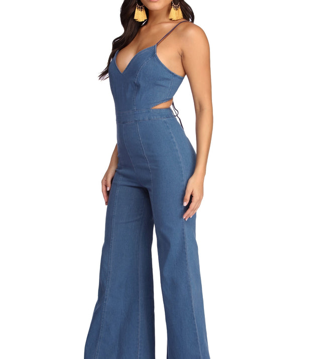 Boho Babe Jean Jumpsuit provides a stylish start to creating your best summer outfits of the season with on-trend details for 2023!