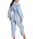 Feeling Fierce Distressed Denim Jumpsuit for 2022 festival outfits, festival dress, outfits for raves, concert outfits, and/or club outfits