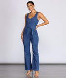 Zip Front Denim Jumpsuit provides a stylish start to creating your best summer outfits of the season with on-trend details for 2023!