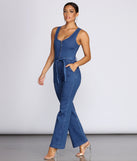 Zip Front Denim Jumpsuit for 2023 festival outfits, festival dress, outfits for raves, concert outfits, and/or club outfits