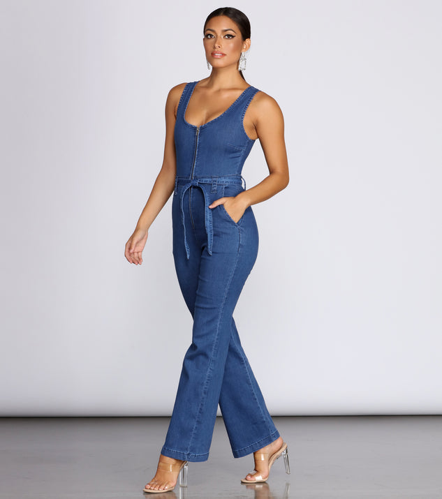スーツ・フォーマル・ドレス Front Button Denim Jumpsuit Blue Blue Denim Jumpsuit by A.P.C. | Rent the Runway