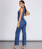 Zip Front Denim Jumpsuit provides a stylish start to creating your best summer outfits of the season with on-trend details for 2023!