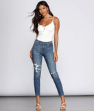Clara High Waist Cropped Jeans for 2022 festival outfits, festival dress, outfits for raves, concert outfits, and/or club outfits