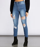 High Rise Super Destructed Skinny Jeans for 2022 festival outfits, festival dress, outfits for raves, concert outfits, and/or club outfits