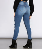High Rise Super Destructed Skinny Jeans for 2022 festival outfits, festival dress, outfits for raves, concert outfits, and/or club outfits