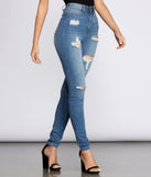 High Rise Super Destructed Skinny Jeans for 2022 festival outfits, festival dress, outfits for raves, concert outfits, and/or club outfits