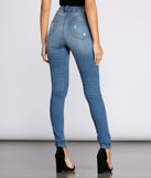 High Rise Super Destructed Skinny Jeans for 2022 festival outfits, festival dress, outfits for raves, concert outfits, and/or club outfits