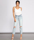 Ally Super High Rise Straight Cropped Jeans provides a stylish start to creating your best summer outfits of the season with on-trend details for 2023!