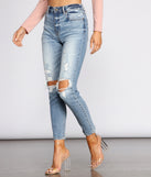 Tobi Super High Waist Destructed Mom Jeans provides a stylish start to creating your best summer outfits of the season with on-trend details for 2023!