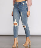 High Waist Distressed Denim Pants provides a stylish start to creating your best summer outfits of the season with on-trend details for 2023!